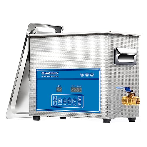 SWAREY Ultraschallreinigungsgerät 6.5L Professioneller Ultraschallreinigungsgeräte 40KHz mit Digitalem Timer und Heizung Ultraschallreiniger für Brillen Werkzeuge Schmuck Uhren Vergaser Metallteile von SWAREY