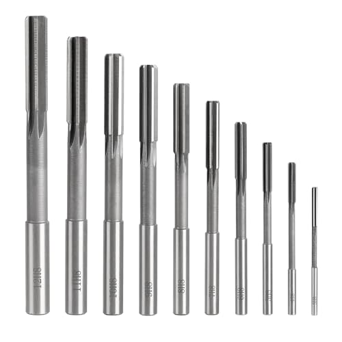SWAWIS 1 Stück H8 Gerader Schaft HSS Reibahle Set, 3-12mm Maschinenreibahle für Holz- & Metallbearbeitung zur Verbesserung der Genauigkeit bei der Bohrungsbearbeitung von SWAWIS