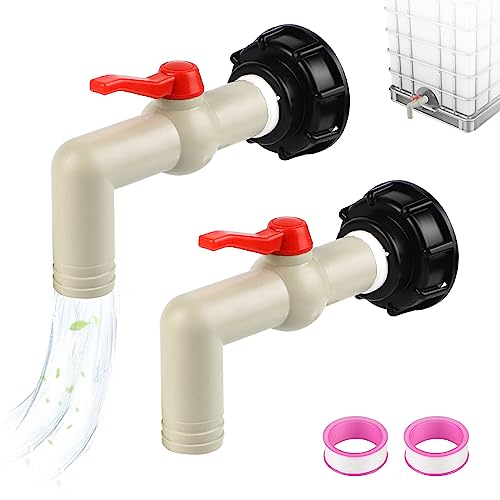 SWAWIS 2 Stück IBC Auslaufhahn IBC Tank Zubehör Wassertank S60x6 Grobgewinde IBC Adapter Kugelhahn1 Zoll mit Tülle 32mm, Tank Ablasshahn IBC Absperrhahn für IBC Container, Wassertank, Regentonne SWAWIS 2 Stück IBC Auslaufhahn IBC Tank Zubehör Wassertank S60x6 Grobgewinde IBC Adapter Kugelhahn1 Zoll mit Tülle 32mm, Tank Ablasshahn IBC Absperrhahn für IBC Container, Wassertank, Regentonne von SWAWIS