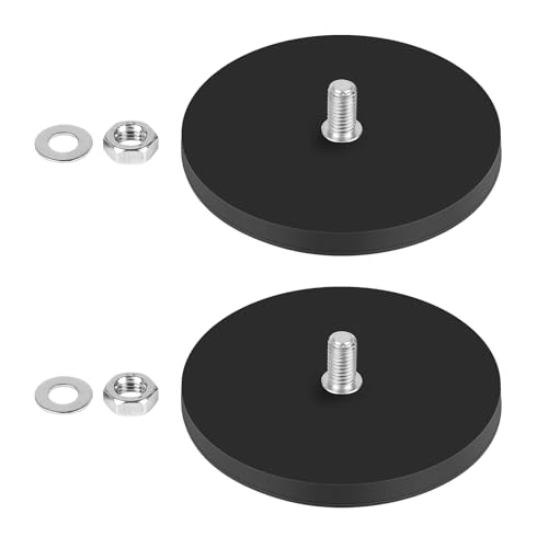 SWAWIS 2 Stück Ø 88mm Neodym Magnete Gummiert, Runde Magnet mit Gewinde mit M8 Außengewinde, 55kg Tragkraft Magnetsysteme mit Gummimantelm zur Befestigung von Fahrzeugleuchten und -Ausrüstungen SWAWIS 2 Stück Ø 88mm Neodym Magnete Gummiert, Runde Magnet mit Gewinde mit M8 Außengewinde, 55kg Tragkraft Magnetsysteme mit Gummimantelm zur Befestigung von Fahrzeugleuchten und -Ausrüstungen von SWAWIS