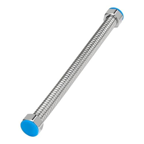 SWAWIS 28CM Flexrohr Wellrohr aus Edelstahl, Flexschlauch 3/4 Zoll DN20 mit Unterlegscheibe, Flexibles Wasserrohre Anschlussrohr für Warmwasserbereiter Toiletten Badewannen Wasserhähne SWAWIS 28CM Flexrohr Wellrohr aus Edelstahl, Flexschlauch 3/4 Zoll DN20 mit Unterlegscheibe, Flexibles Wasserrohre Anschlussrohr für Warmwasserbereiter Toiletten Badewannen Wasserhähne von SWAWIS