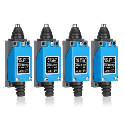 SWAWIS 4Pcs ME-8111 Plunger Momentan Endschalter, 5A 250V AC NC-NO Reiseschalter für CNC Fräse Laser Plasma Router von SWAWIS