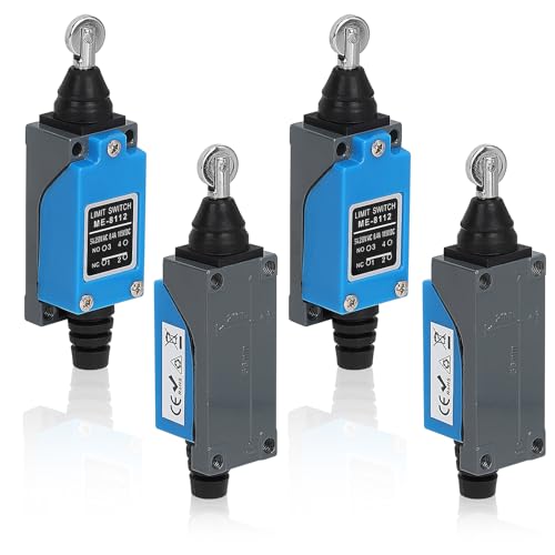 SWAWIS 4Pcs ME-8112 Rollen Plunger Momentan Endschalter, 5A 250V AC NC-NO Reiseschalter für CNC Fräse Laser Plasma Router SWAWIS 4Pcs ME-8112 Rollen Plunger Momentan Endschalter, 5A 250V AC NC-NO Reiseschalter für CNC Fräse Laser Plasma Router von SWAWIS