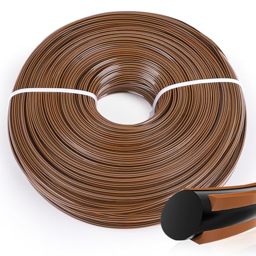 SWAWIS Mähfaden Trimmerfaden 2,4 mm x 100 M Freischneider Faden Rasentrimmer Motorsense Faden für Rasentrimmer Freischneider Schnur Mähfaden Motorsense Trimmerfäden, 4-Kant Braun von SWAWIS