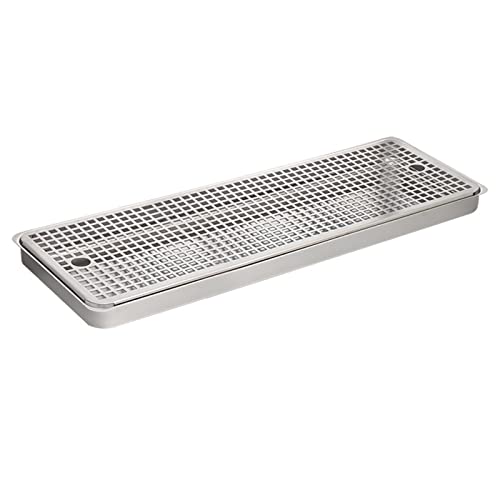 SWAYVES Kegerator-Biertropfschalen, Rechteckioberflächenmontierte Tropfschale Aus Edelstahl, Bar-Tropfschale Aus Edelstahl/50Cm von SWAYVES