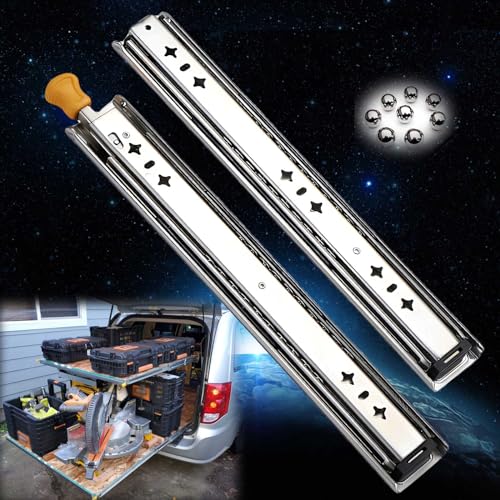 SWAYVES Voll Ausziehbare Schubladenführungen, 53 Mm Breit, Kugellager, Metall, Mit Verriegelung, Führungsschienen, Gleitschienen, 1 Paar/Without Lock/350Mm SWAYVES Voll Ausziehbare Schubladenführungen, 53 Mm Breit, Kugellager, Metall, Mit Verriegelung, Führungsschienen, Gleitschienen, 1 Paar/Without Lock/350Mm von SWAYVES