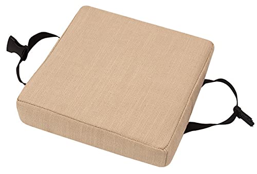 SWD TWTH Stuhlkissen, rutschfest, waschbar, quadratisch, für Hocker, Garten, Innen- und Außenbereich, 28 x 28 x 5 cm, Beige von SWD TWTH