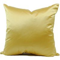 Gelb/Gold Sateen Kissenbezug in 18 "x 18" von SWDSTUDIO