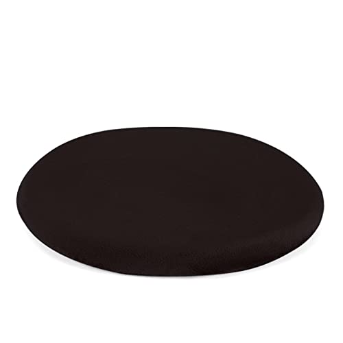 SWECOMZE 1 PC Rund Stuhlkissen, Memory-Schaum Sitzkissen, Stuhlauflage Sitzpolster Tatami Kissen Sitzauflage für Stuhl Gartenstuhl Barhocker Garten, Küche, Büro (Schwarz,33cm) von SWECOMZE