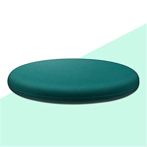 SWECOMZE 2er Set Sitzkissen Memory Foam Rund Stuhlkissen, Sitzpolster Rund aus Baumwolle, Sitzauflagen rutschfest Gemütlich Sitzpolster für Tatami Garten Büro (Durchmesser 30cm,Dunkelgrün) von SWECOMZE