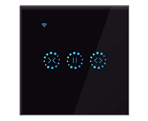 SWECOMZE NEW Generation Smart Wlan Rolladen, Jalousien Schalter WiFi Kompatibel Mit Alexa Echo Und Google Assistant, Rolladenuhr Uhr Schalter Für Rolladenmotor Rolladenantrieb (Weiß) von SWECOMZE