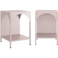 Sweeek - Nachttisch, industrieller Beistelltisch (2er-Set) von SWEEEK