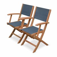 Sweeek - 2er-Set Gartensessel aus Holz, Klappbar Sweeek - 2er-Set Gartensessel aus Holz, Klappbar von SWEEEK