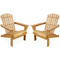 Sweeek - 2er Set Holzsessel für Kinder - Adirondack - Teak von SWEEEK