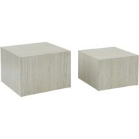 2er-Set quadratische Couchtische mit Marmorlook - Sweeek von SWEEEK
