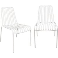 Sweeek - 2er-Set stapelbare Gartenstühle aus Stahl Sweeek - 2er-Set stapelbare Gartenstühle aus Stahl von SWEEEK