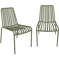 2er-Set stapelbare Gartenstühle aus Stahl - Sweeek 2er-Set stapelbare Gartenstühle aus Stahl - Sweeek von SWEEEK