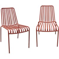 Sweeek - 2er-Set stapelbare Gartenstühle aus Stahl Sweeek - 2er-Set stapelbare Gartenstühle aus Stahl von SWEEEK
