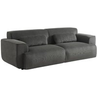 3-Sitzer-Sofa mit Cordbezug, Cord, Dunkelgrau - Sweeek 3-Sitzer-Sofa mit Cordbezug, Cord, Dunkelgrau - Sweeek von SWEEEK