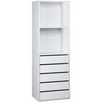 Sweeek - Ankleidemodul mit 5 Schubladen und 2 Regalen von SWEEEK