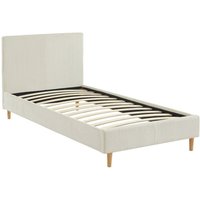 Bett mit Lattenrost und Kopfteil, 90x190cm breit gerippter Cord - Sweeek von SWEEEK