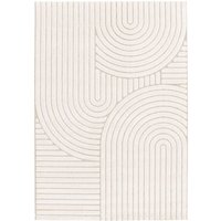 Sweeek - Indoor Teppich Ethno-Muster Bögen, beige und cremefarben - 80 x 150 cm von SWEEEK