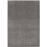Indoor Teppich aus Kurzflor-Samt anthrazitgrau - 120 x 170 cm - Sweeek von SWEEEK