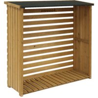 Kaminholzregal 120x45x120cm, Holz - Natur - Sweeek von SWEEEK