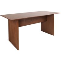 Sweeek - Rechteckiger Esstisch mit geriffelter Holzoptik 4-6 Sitzplätze, 170 cm von SWEEEK