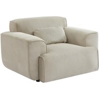 Sessel mit Cordbezug, Cord, Greige - Sweeek von SWEEEK