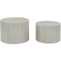 2er Set runde Couchtische mit Marmoroptik - Sweeek 2er Set runde Couchtische mit Marmoroptik - Sweeek von SWEEEK
