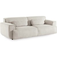 3-Sitzer-Sofa aus Cord - Beige grau - Sweeek von SWEEEK