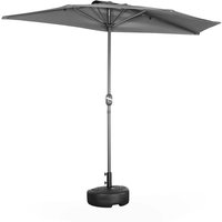 Sweeek - Halber Sonnenschirm für Balkon 2.5m von SWEEEK