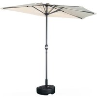 Sweeek - Halber Sonnenschirm für Balkon 2.5m von SWEEEK