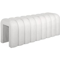 Sweeek - Bank, modernes Bettende Gewebe, Polyester, Weiß von SWEEEK