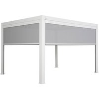 Sweeek - Bioklimatische Pergola Triomphe 3x4m + Markise 3 m + Markise 4 m von SWEEEK
