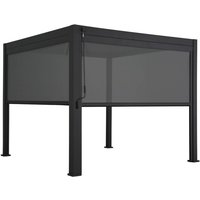 Sweeek - Bioklimatische Pergola Triomphe 3x3m V2 mit 2 Markisen 3 m von SWEEEK