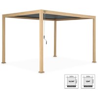 Sweeek - Bioklimatische Pergola mit Lamellendach Triomphe 3x4m von SWEEEK
