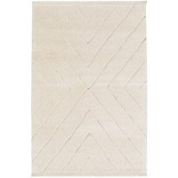Cremefarbener getufteter Innenteppich mit Relief - 120 x 170 cm - Sweeek von SWEEEK