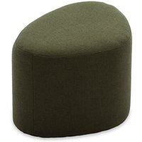 Hocker in Kieselsteinform mit Stoffbezug , Polyester, Khaki - Khaki - Sweeek von SWEEEK