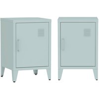 Sweeek - Industrieller Nachtschrank 1 Tür (2er-Set) von SWEEEK