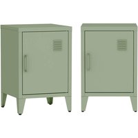 Sweeek - Industrieller Nachtschrank 1 Tür (2er-Set) von SWEEEK