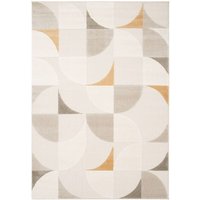 Sweeek - Innenteppich mit Retro-Muster cremefarben - 120 x 170 cm von SWEEEK