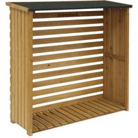 Sweeek - Kaminholzregal 120x45x120cm, Holz von SWEEEK