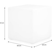 Sweeek - LED-Leuchtwürfel 40 cm Sweeek - LED-Leuchtwürfel 40 cm von SWEEEK