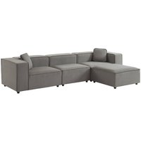 Sweeek - Modulares 3-4-Sitzersofa, wasserabweisend, mit 1 Hocker Sweeek - Modulares 3-4-Sitzersofa, wasserabweisend, mit 1 Hocker von SWEEEK