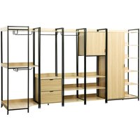 Sweeek - Modulares Kleiderschrank-Set mit 5 Elementen von SWEEEK