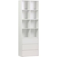 Sweeek - Modulares Regal Holzdekor 3 Elemente - 3 Schubladen 8 Fächer Sweeek - Modulares Regal Holzdekor 3 Elemente - 3 Schubladen 8 Fächer von SWEEEK