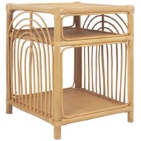 Sweeek - Nachttisch aus Rattan 1 Ablage 1 Nische von SWEEEK