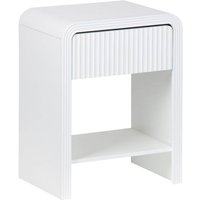 Sweeek - Nachttisch mit geriffeltem Holzlook 1 Schublade, 1 Regal von SWEEEK